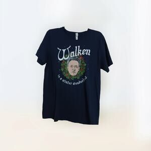 Walken in a Winter Wonderland Christopher Walken Christmas T-Shirt Large